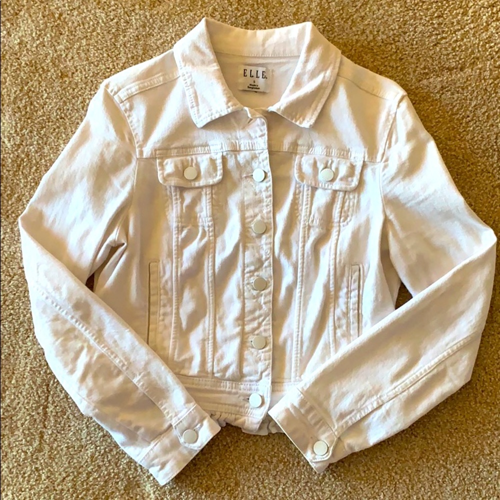I am selling a white Jean jacket.